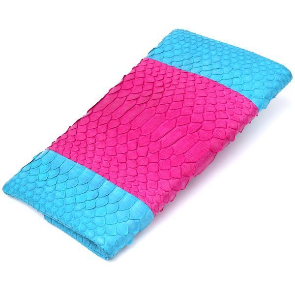 Яскравий жіночий клатч Snake Leather sale_14993 Рожевий sale_14993 фото