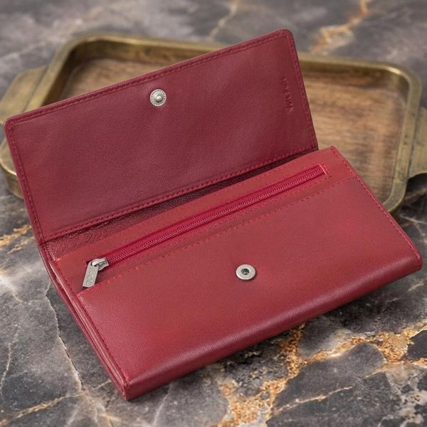 Жіночий гаманець Tony Perotti натуральна шкіра Cortina 5048 rosso (90317) Червоний 90317 фото