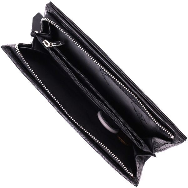 Вертикальний гаманець-клатч унісекс із натуральної шкіри ST Leather 22532 Чорний 22532 фото