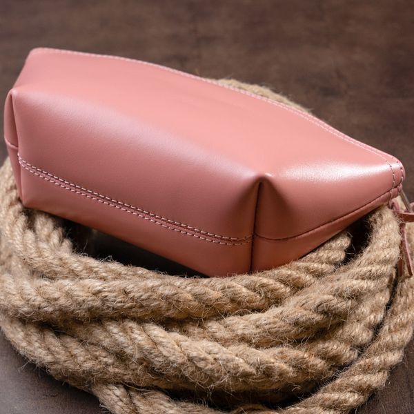 Женская косметичка из кожи Amelin GRANDE PELLE 11299 Пудровая 11299 фото