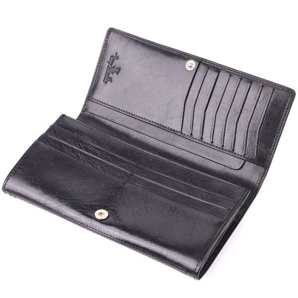 Жіночий місткий гаманець з натуральної шкіри Tony Perotti 20905_1 (3630 nero) Чорний 20905_1 фото