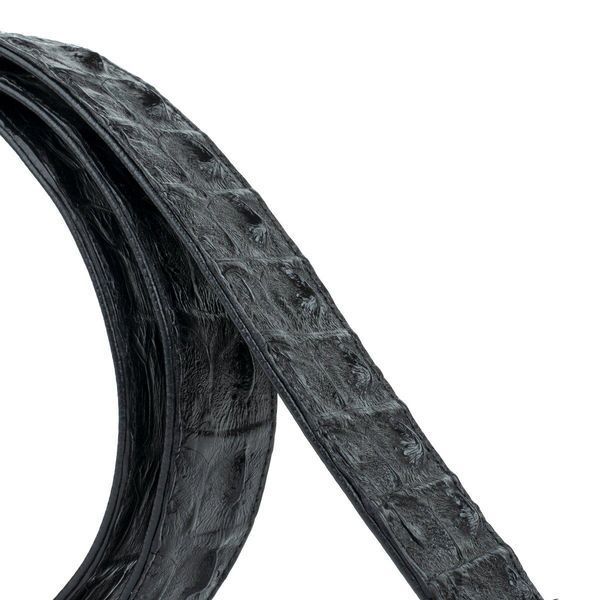 Ремень классика из натуральной кожи крокодила CROCODILE LEATHER 18018 Черный 18018 фото