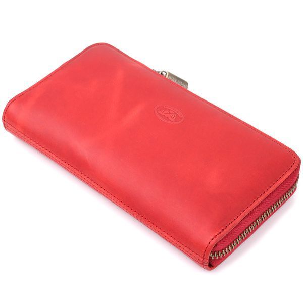 Уникальный женский кошелек из матовой натуральной кожи Tony Perotti 20834_1 (2250 rosso) Красный 20834_1 фото